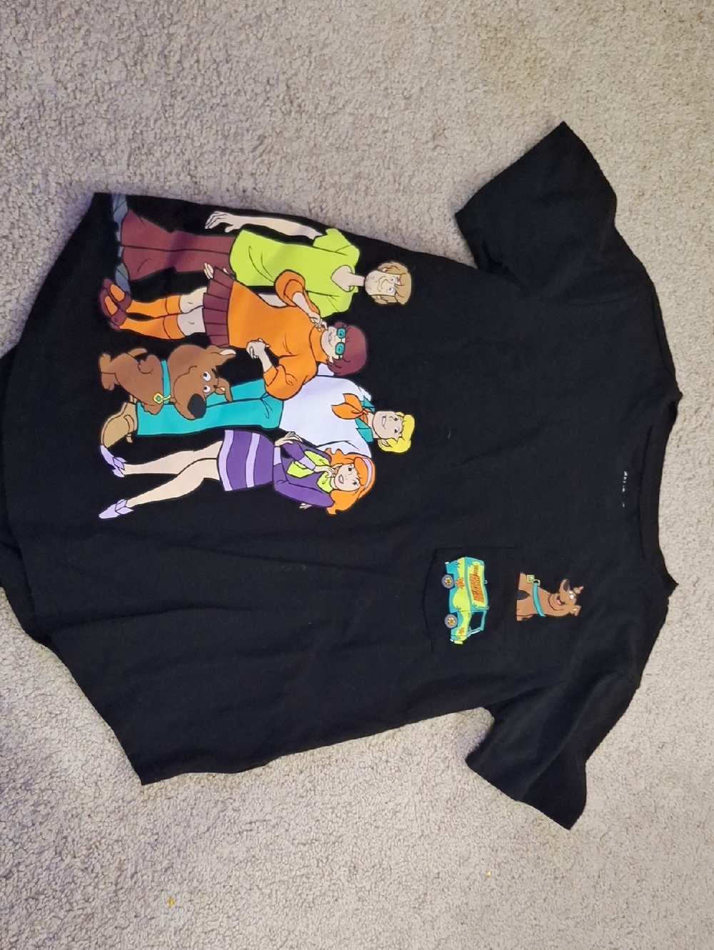 Scooby-Doo Crew Graphic Kids Black T-Shirt